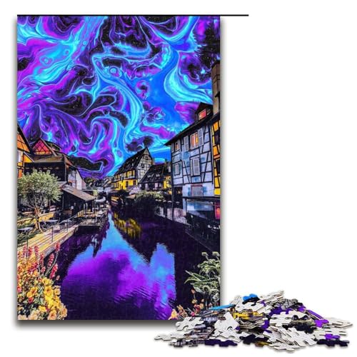 Puzzle für Erwachsene 1000 Teile Traumlandschaft Holzpuzzle 75 x 50 cm Puzzle für Erwachsene 1000 Teile Traumlandschaft Holzpuzzle 75 x 50 cm von linghhiming
