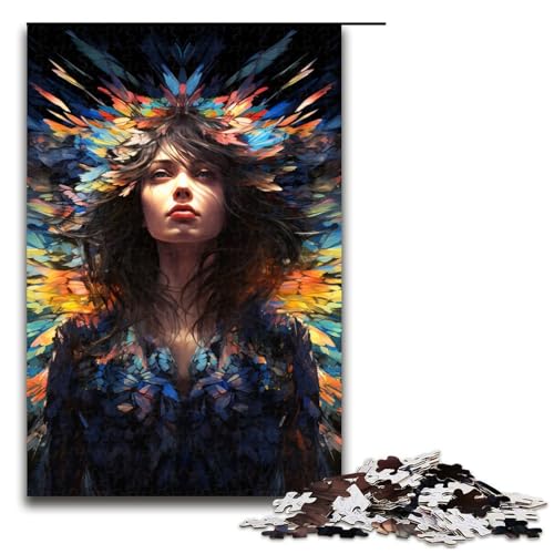 Puzzle für Erwachsene 1000 Teile Trend Angel Colorful Puzzle Lernspiele für Zuhause DIY Spielzeug tolles Geschenk für Spiele 75 x 50 cm von linghhiming