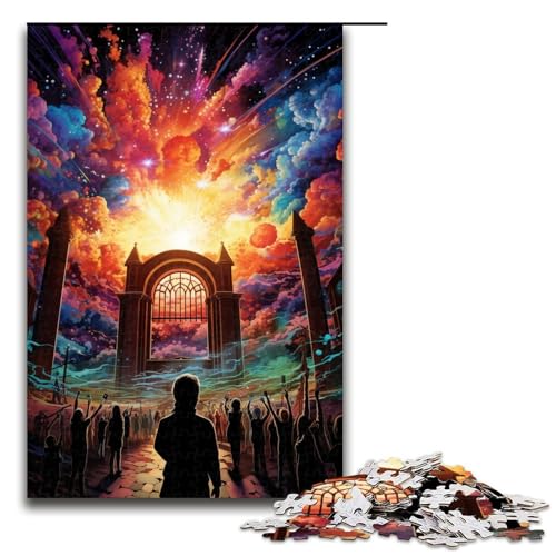 Puzzle für Erwachsene 1000 Teile Vasa Museum farbenfrohes psychedelisches Puzzle Lernspiele für Zuhause DIY Spielzeug tolles Geschenk für Spiele 75 x 50 cm von linghhiming