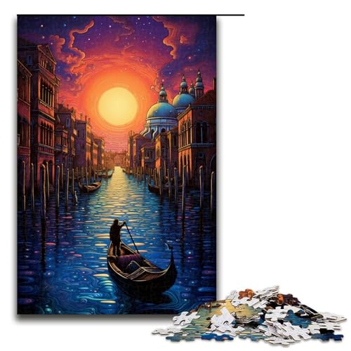 Puzzle für Erwachsene 1000 Teile Venedig Italien Heimdekoration Puzzle Spielzeug Geschenk für die ganze Familie 75 x 50 cm von linghhiming