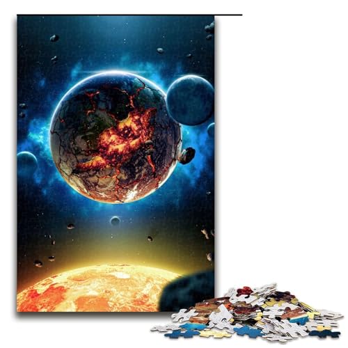 Puzzle für Erwachsene 1000 Teile Weltuntergangspuzzle Lernspiele für Zuhause DIY Spielzeug tolles Geschenk für Spiele 75 x 50 cm von linghhiming