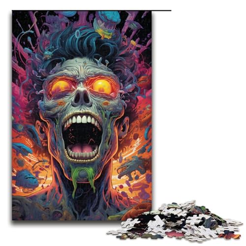 Puzzle für Erwachsene 1000 Teile Wütender Zombie Holzpuzzle Lernspiel Herausforderungsspielzeug 75 x 50 cm Puzzle für Erwachsene 1000 Teile Wütender Zombie Holzpuzzle Lernspiel Herausforderungsspielzeug 75 x 50 cm von linghhiming