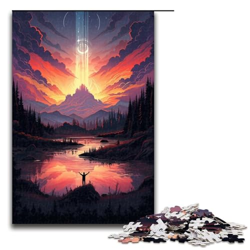 Puzzle für Erwachsene 1000 Teile Yellowstone Nationalpark USA Puzzle Lernspiele für Zuhause DIY Spielzeug tolles Geschenk für Spiele 75 x 50 cm von linghhiming