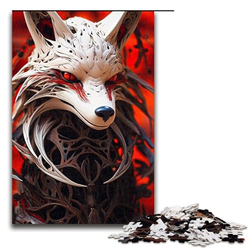 Puzzle für Erwachsene 1000 Teile blutroter Schatten Puzzle Lernspiele für Zuhause DIY Spielzeug tolles Geschenk für Spiele 75 x 50 cm von linghhiming