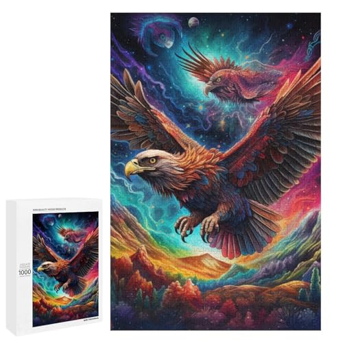 Puzzle für Erwachsene 1000 Teile bunter Adler Holzpuzzle für Kinder Lernspiel 75 x 50 cm Puzzle für Erwachsene 1000 Teile bunter Adler Holzpuzzle für Kinder Lernspiel 75 x 50 cm von linghhiming
