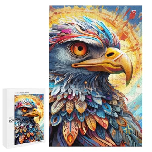 Puzzle für Erwachsene 1000 Teile Bunte Adler Holzpuzzles 75 x 50 cm Puzzle für Erwachsene 1000 Teile Bunte Adler Holzpuzzles 75 x 50 cm von linghhiming