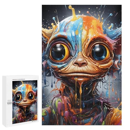 Puzzle für Erwachsene 1000 Teile Bunte Chihuahua Holzpuzzles 75 x 50 cm Puzzle für Erwachsene 1000 Teile Bunte Chihuahua Holzpuzzles 75 x 50 cm von linghhiming