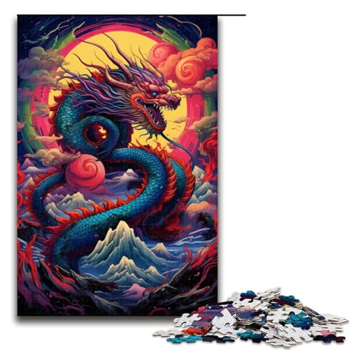 Puzzle für Erwachsene 1000 Teile chinesischer Drache Lernspiele für Zuhause DIY Spielzeug tolles Geschenk für Spiele 75 x 50 cm Puzzle für Erwachsene 1000 Teile chinesischer Drache Lernspiele für Zuhause DIY Spielzeug tolles Geschenk für Spiele 75 x 50 cm von linghhiming