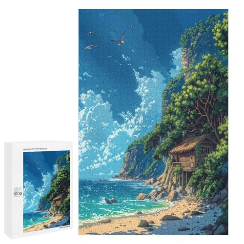 Puzzle für Erwachsene 1000 Teile farbenfrohe Traumlandschaft Holzpuzzle 75 x 50 cm Puzzle für Erwachsene 1000 Teile farbenfrohe Traumlandschaft Holzpuzzle 75 x 50 cm von linghhiming