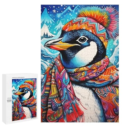 Puzzle für Erwachsene 1000 Teile farbenfrohes Pinguin Holzpuzzle 75 x 50 cm Puzzle für Erwachsene 1000 Teile farbenfrohes Pinguin Holzpuzzle 75 x 50 cm von linghhiming