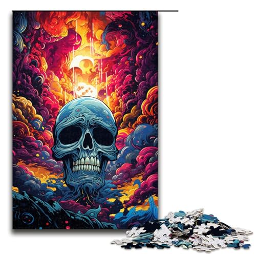 Puzzle für Erwachsene 1000 Teile farbenfrohes psychedelisches Monster Puzzle jedes Teil ist einzigartig – anspruchsvolles unterhaltsames Familienspiel (Größe 75 x 50 cm) von linghhiming