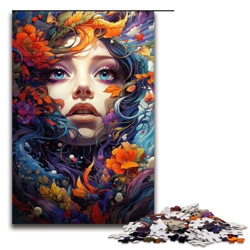 Puzzle für Erwachsene 1000 Teile farbiges Mädchen Holzpuzzle für Kinder Lernspiel 75 x 50 cm Puzzle für Erwachsene 1000 Teile farbiges Mädchen Holzpuzzle für Kinder Lernspiel 75 x 50 cm von linghhiming