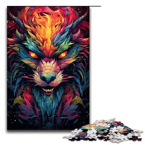 Puzzle für Erwachsene 1000 Teile geheimnisvolles Drachengemälde jedes Teil ist einzigartig anspruchsvolles Familienspiel 1000 Teile (75 x 50 cm) von linghhiming