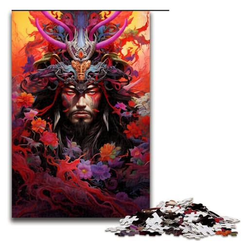 Puzzle für Erwachsene 1000 Teile japanische Sakura Krieger Puzzle Lernspiele für Zuhause DIY Spielzeug tolles Geschenk für Spiele 1000 Teile (75 x 50 cm) von linghhiming