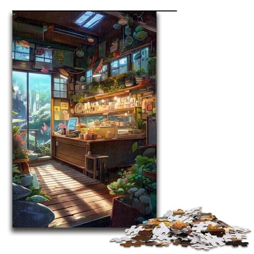 Puzzle für Erwachsene 1000 Teile japanischer Stil Puzzle Spiele Spielzeug Geschenk geeignet als Schreibtischdekoration (75 x 50 cm) von linghhiming