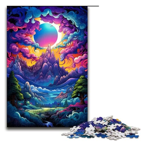 Puzzle für Erwachsene 1000 Teile psychedelische Landschaft Geburtstagsgeschenk Geschenke für Teenager ab 14 Jahren 75 x 50 cm Puzzle für Erwachsene 1000 Teile psychedelische Landschaft Geburtstagsgeschenk Geschenke für Teenager ab 14 Jahren 75 x 50 cm von linghhiming
