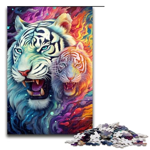 Puzzle für Erwachsene 1000 Teile psychedelisches Gekritzel bunter Tiger unmögliches Puzzle Familienspiel Stressabbau schwierige Herausforderung 75 x 50 cm Puzzle für Erwachsene 1000 Teile psychedelisches Gekritzel bunter Tiger unmögliches Puzzle Familienspiel Stressabbau schwierige Herausforderung 75 x 50 cm von linghhiming