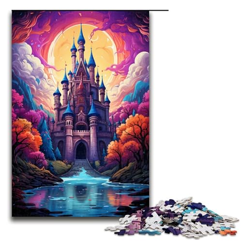 Puzzle für Erwachsene 1000 Teile psychedelisches Gemälde farbenfrohes Mondlichtschloss Puzzle Lernspiele für Zuhause DIY Spielzeug tolles Geschenk für Spiele 75 x 50 cm Puzzle für Erwachsene 1000 Teile psychedelisches Gemälde farbenfrohes Mondlichtschloss Puzzle Lernspiele für Zuhause DIY Spielzeug tolles Geschenk für Spiele 75 x 50 cm von linghhiming