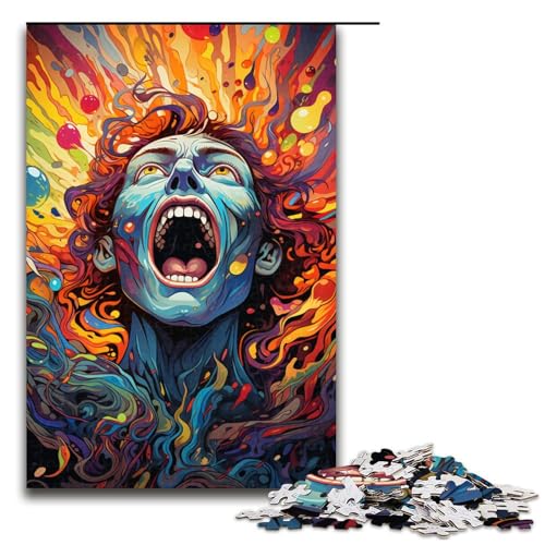 Puzzle für Erwachsene 1000 Teile überraschter Mann Holzpuzzle für Kinder Lernspiel 75 x 50 cm Puzzle für Erwachsene 1000 Teile überraschter Mann Holzpuzzle für Kinder Lernspiel 75 x 50 cm von linghhiming