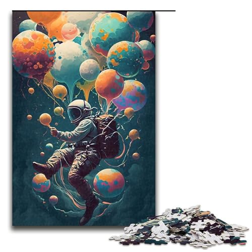 Puzzle für Erwachsene 1000 teiliges Astronauten Traum Puzzle für Erwachsene Holzpuzzles Familienspiele Weihnachts und Geburtstagsgeschenke (75 x 50 cm) von linghhiming