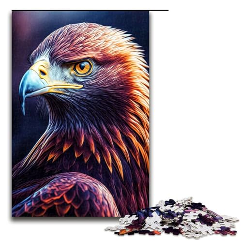 Puzzle für Erwachsene Adler 1000 Teile Holzpuzzle für Kinder ab 14 Jahren Lernspielzeug 75 x 50 cm Puzzle für Erwachsene Adler 1000 Teile Holzpuzzle für Kinder ab 14 Jahren Lernspielzeug 75 x 50 cm von linghhiming