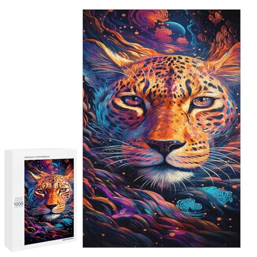 Puzzle für Erwachsene Afrikanischer Leopard 1000 Teile Holzpuzzle für Kinder ab 12 Jahren Heimdekoration 75 x 50 cm Puzzle für Erwachsene Afrikanischer Leopard 1000 Teile Holzpuzzle für Kinder ab 12 Jahren Heimdekoration 75 x 50 cm von linghhiming