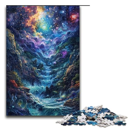 Puzzle für Erwachsene Amazing Space 1000 teiliges Holzpuzzle für Kinder ab 14 Jahren Lernspielzeug 1000 Teile (75 x 50 cm) von linghhiming