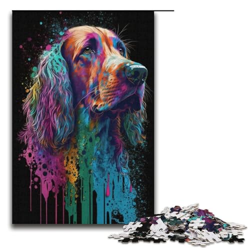 Puzzle für Erwachsene Art Beagle 1000-teiliges Papierpuzzle für Kinder ab 14 Jahren Lernspielzeug 1000 Teile (38 x 26 cm) von linghhiming