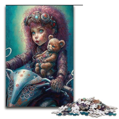 Puzzle für Erwachsene Art Bear 1000 Teile Papierpuzzle für Erwachsene und Kinder ab 14 Jahren 1000 Teile (38 x 26 cm) von linghhiming
