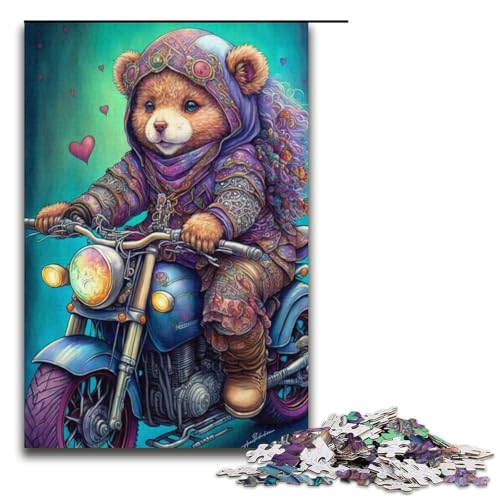 Puzzle für Erwachsene Art Bear 1000 Teile Papierpuzzle für Erwachsene und Kinder ab 14 Jahren Lernspielzeug 1000 Teile (38 x 26 cm) von linghhiming