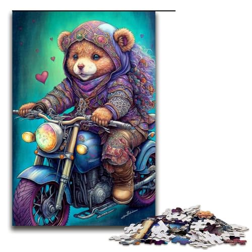 Puzzle für Erwachsene Art Bear 1000 Teile tolles Geschenk geeignet für Teenager ab 14 Jahren 1000 Teile (75 x 50 cm) von linghhiming