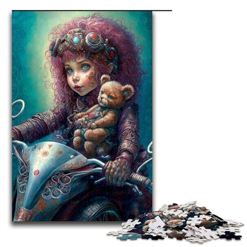 Puzzle für Erwachsene Art Bear 1000 teiliges Holzpuzzle für Familienspiele 1000 Teile (75 x 50 cm) von linghhiming