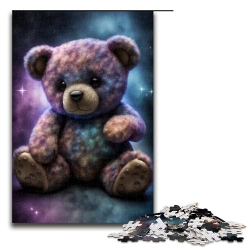 Puzzle für Erwachsene Art Bears 1000 teiliges Holzpuzzle für Kinder ab 14 Jahren Lernspielzeug 1000 Teile (75 x 50 cm) von linghhiming