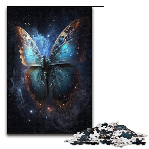 Puzzle für Erwachsene Art Dream Butterfly 1000 Teile Holzpuzzle für Kinder ab 14 Jahren anspruchsvolles Spiel 1000 Teile (75 x 50 cm) von linghhiming