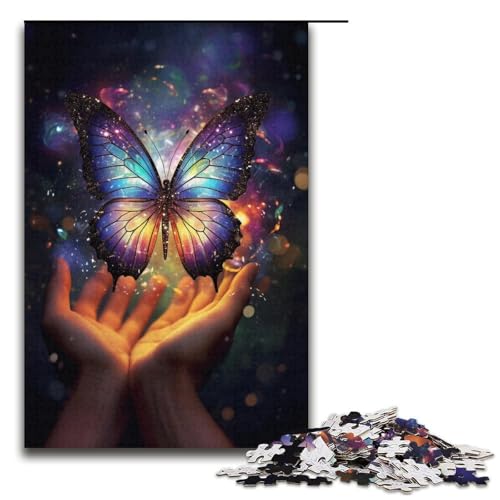 Puzzle für Erwachsene Art Dream Butterfly 1000 Teile Papierpuzzle für Erwachsene und Kinder ab 14 Jahren Lernspielzeug 1000 Teile (38 x 26 cm) von linghhiming