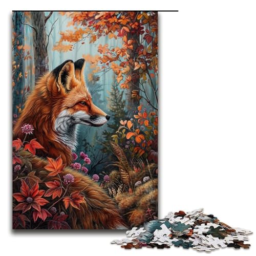 Puzzle für Erwachsene Art Fox 1000-teiliges Holzpuzzle für Familienspiele 1000 Teile (75 x 50 cm) von linghhiming