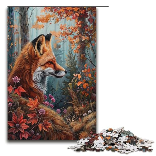 Puzzle für Erwachsene Art Fox 1000-teiliges Papierpuzzle für Kinder ab 14 Jahren Lernspielzeug 1000 Teile (38 x 26 cm) von linghhiming