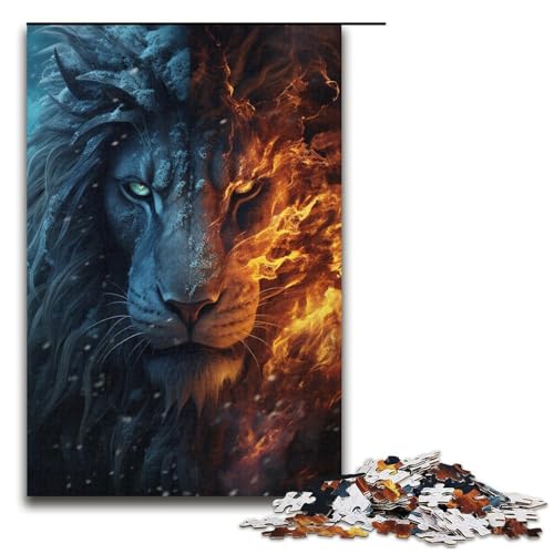 Puzzle für Erwachsene Art Lion 1000-teiliges Papierpuzzle für Kinder ab 14 Jahren Lernspielzeug 1000 Teile (38 x 26 cm) von linghhiming