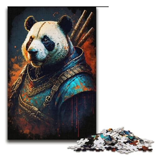Puzzle für Erwachsene Art Neon Panda 1000-teiliges Papierpuzzle für Kinder ab 14 Jahren Lernspielzeug 1000 Teile (38 x 26 cm) von linghhiming