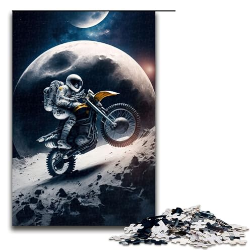 Puzzle für Erwachsene Astronaut auf Motorrad 1000 Teile Holzpuzzle für Kinder ab 14 Jahren Lernspielzeug 75 x 50 cm Puzzle für Erwachsene Astronaut auf Motorrad 1000 Teile Holzpuzzle für Kinder ab 14 Jahren Lernspielzeug 75 x 50 cm von linghhiming