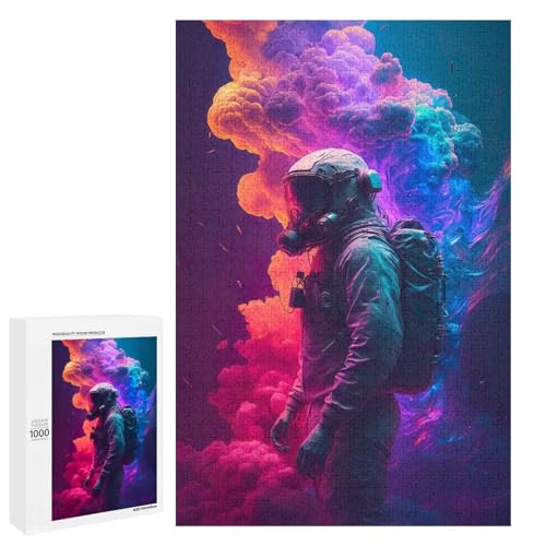 Puzzle für Erwachsene Astronaut in Wolken 1000 teiliges Holzpuzzle für Kinder ab 12 Jahren Lernspielzeug 75 x 50 cm Puzzle für Erwachsene Astronaut in Wolken 1000 teiliges Holzpuzzle für Kinder ab 12 Jahren Lernspielzeug 75 x 50 cm von linghhiming