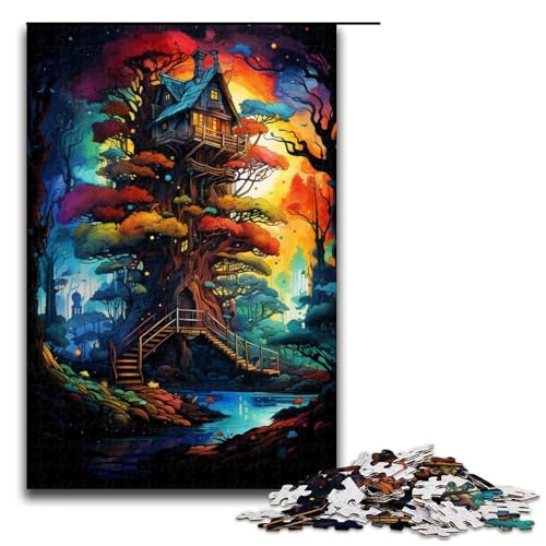 Puzzle für Erwachsene Baumhaus im Wald 1000 teiliges Holzpuzzle für Kinder ab 14 Jahren Lernspielzeug 75 x 50 cm Puzzle für Erwachsene Baumhaus im Wald 1000 teiliges Holzpuzzle für Kinder ab 14 Jahren Lernspielzeug 75 x 50 cm von linghhiming
