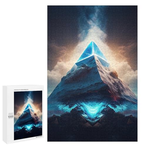 Puzzle für Erwachsene Berg der Träume 1000 Teile Holzpuzzle für Kinder ab 12 Jahren anspruchsvolles Spiel (75 x 50 cm) von linghhiming