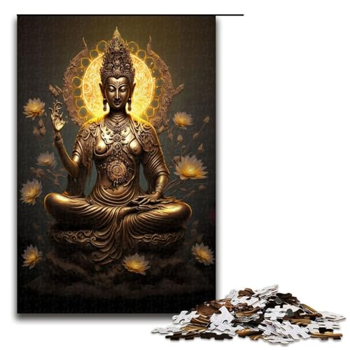 Puzzle für Erwachsene Buddha 1000 Teile Holzpuzzle für Kinder ab 14 Jahren Heimdekoration 75 x 50 cm Puzzle für Erwachsene Buddha 1000 Teile Holzpuzzle für Kinder ab 14 Jahren Heimdekoration 75 x 50 cm von linghhiming