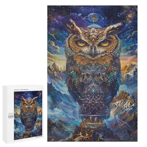 Puzzle für Erwachsene Bunte Eule 1000 Teile Holzpuzzle für Kinder ab 12 Jahren Lernspielzeug 75 x 50 cm Puzzle für Erwachsene Bunte Eule 1000 Teile Holzpuzzle für Kinder ab 12 Jahren Lernspielzeug 75 x 50 cm von linghhiming