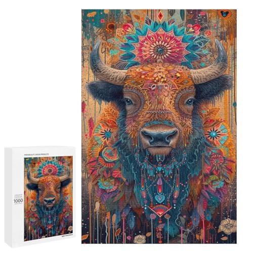 für Erwachsene Puzzle Bunte Kuh 1000 Teile Holzpuzzle für Erwachsene und Kinder ab 12 Jahren 75x50cm für Erwachsene Puzzle Bunte Kuh 1000 Teile Holzpuzzle für Erwachsene und Kinder ab 12 Jahren 75x50cm von linghhiming