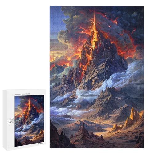 Puzzle für Erwachsene bunter Vulkan 1000 Teile Holzpuzzle für Erwachsene und Kinder ab 12 Jahren 75 x 50 cm Puzzle für Erwachsene bunter Vulkan 1000 Teile Holzpuzzle für Erwachsene und Kinder ab 12 Jahren 75 x 50 cm von linghhiming