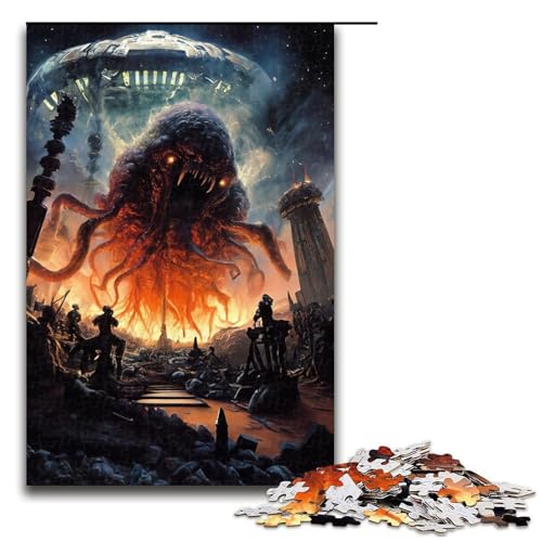Puzzle für Erwachsene Cthulhu Invasion 1000 Teile Holzpuzzle für Erwachsene und Kinder ab 14 Jahren 75 x 50 cm Puzzle für Erwachsene Cthulhu Invasion 1000 Teile Holzpuzzle für Erwachsene und Kinder ab 14 Jahren 75 x 50 cm von linghhiming