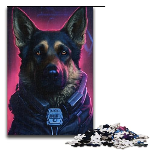 Puzzle für Erwachsene Deutscher Schäferhund 1000 Teile Holzpuzzle für Erwachsene und Kinder ab 14 Jahren Lernspielzeug 75 x 50 cm Puzzle für Erwachsene Deutscher Schäferhund 1000 Teile Holzpuzzle für Erwachsene und Kinder ab 14 Jahren Lernspielzeug 75 x 50 cm von linghhiming