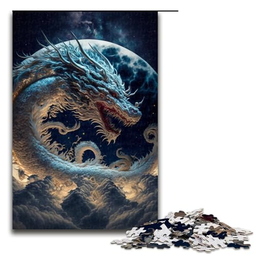 Puzzle für Erwachsene Drache 1000 Teile Holzpuzzle für Erwachsene und Kinder ab 14 Jahren 75 x 50 cm Puzzle für Erwachsene Drache 1000 Teile Holzpuzzle für Erwachsene und Kinder ab 14 Jahren 75 x 50 cm von linghhiming